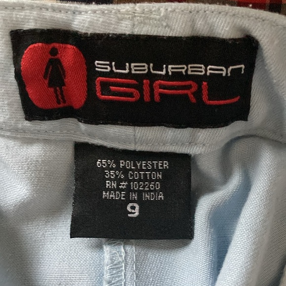 Suburban Girl light blue shorts EUC - Picture 4 of 4
